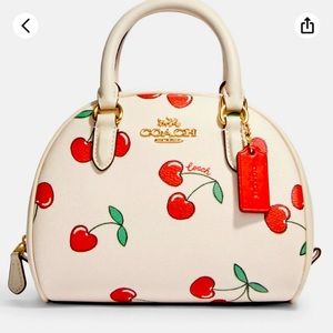 Coach Satchel limited edition w cherries